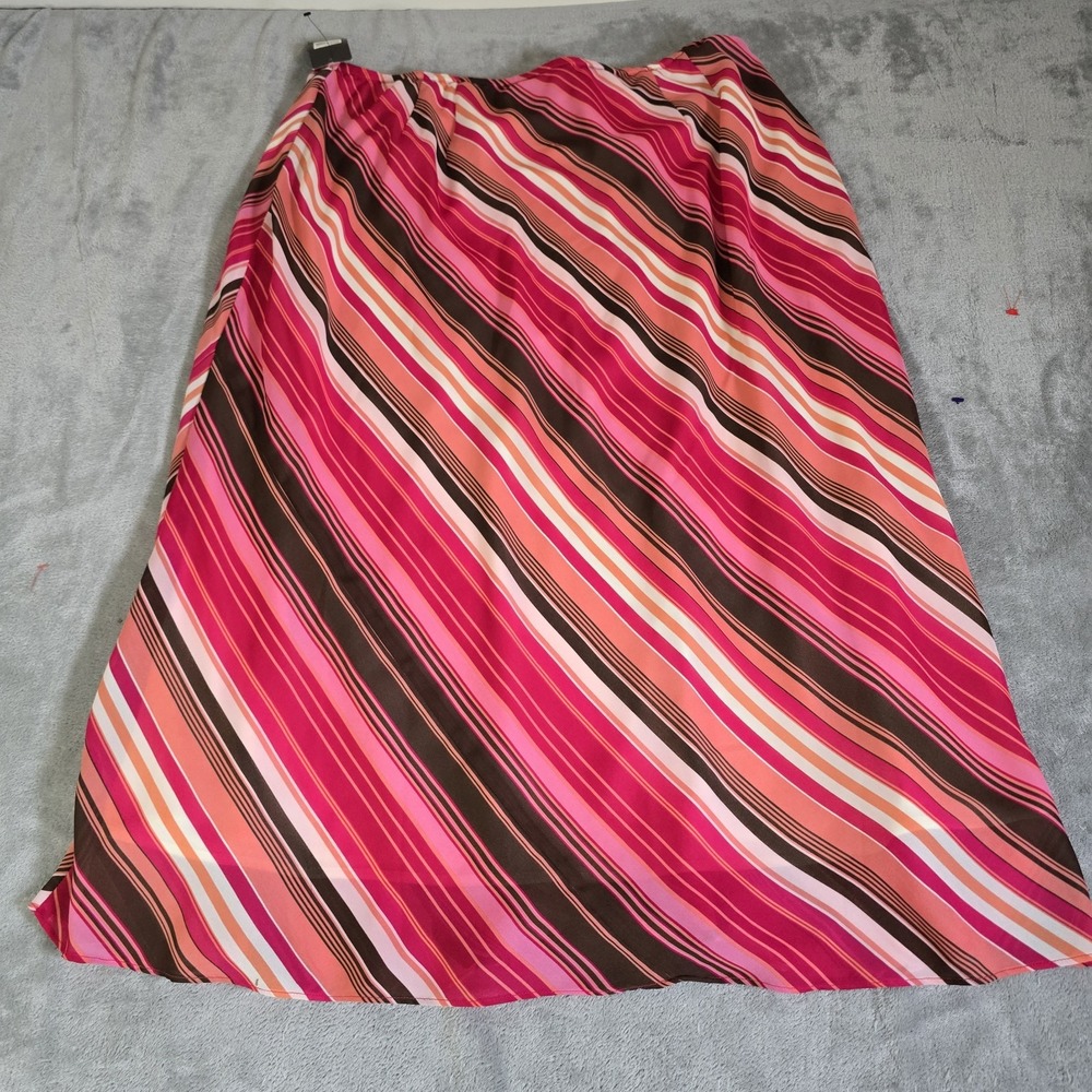 Merona Skirt Womens 2X Multi-Color A Line Knee Length  Polyester Spandex Casual